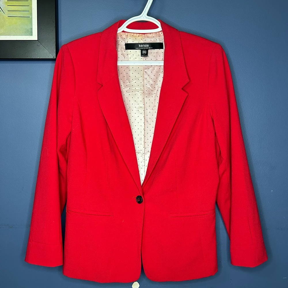 Kensie Women's Bold Red Blazer